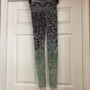 Geometric Succulent Yoga Pants